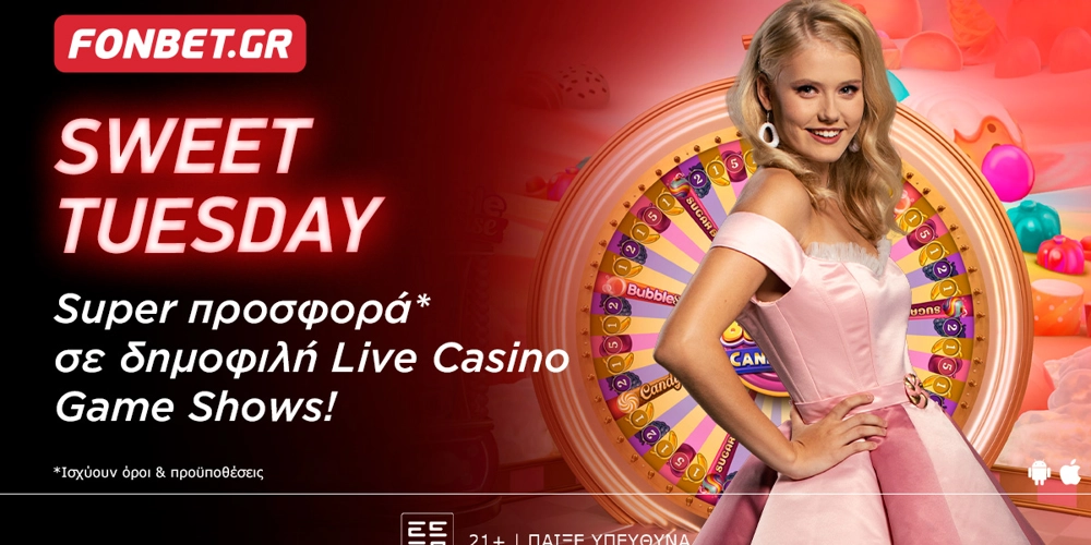 “Sweet Tuesday” στο Live Casino της Fonbet